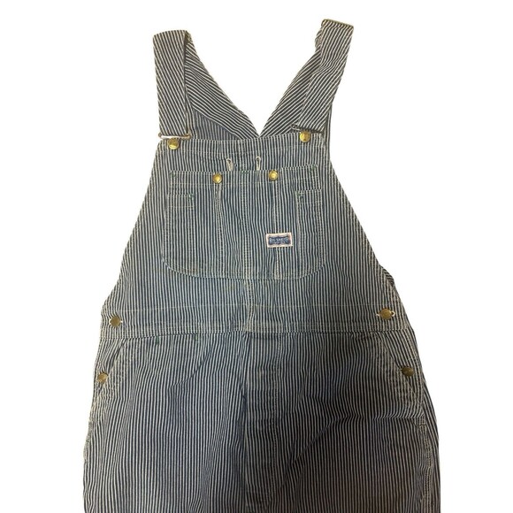 Vintage 50s Big Smith Overalls Extra Large Union Sanforized Hickory Striped Bibs - Picture 3 of 7